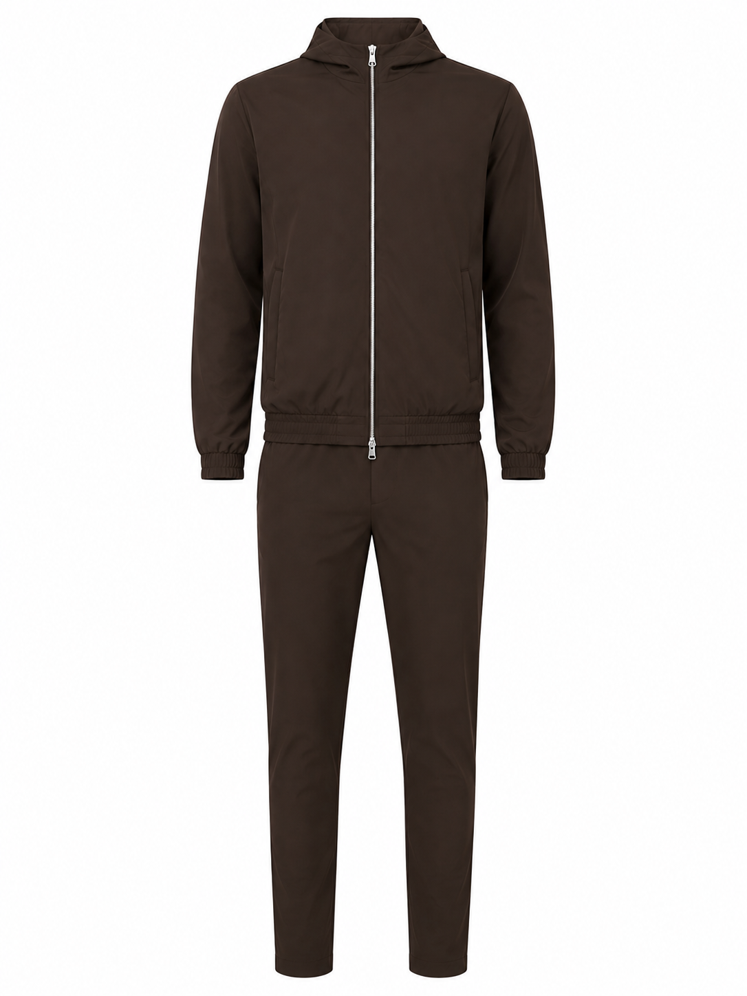The Hooded Tech Suit - Coffee
