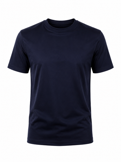 The Mercerised T-Shirt - Dark Blue