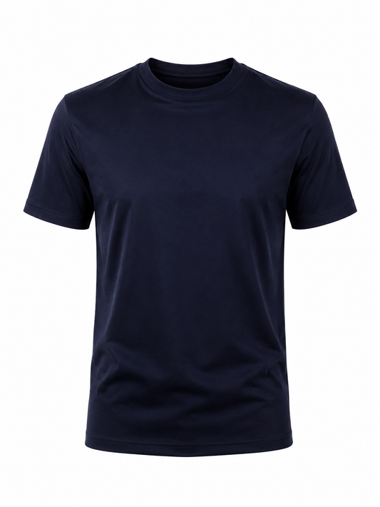 The Mercerised T-Shirt - Dark Blue