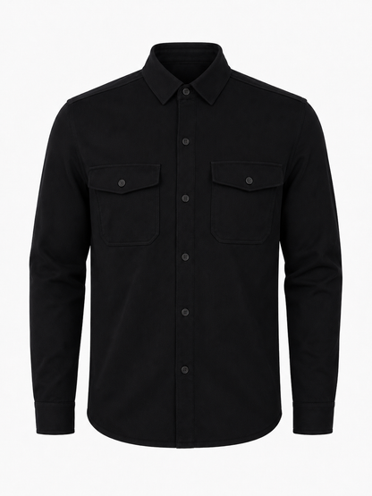 The Milano Overshirt - Black
