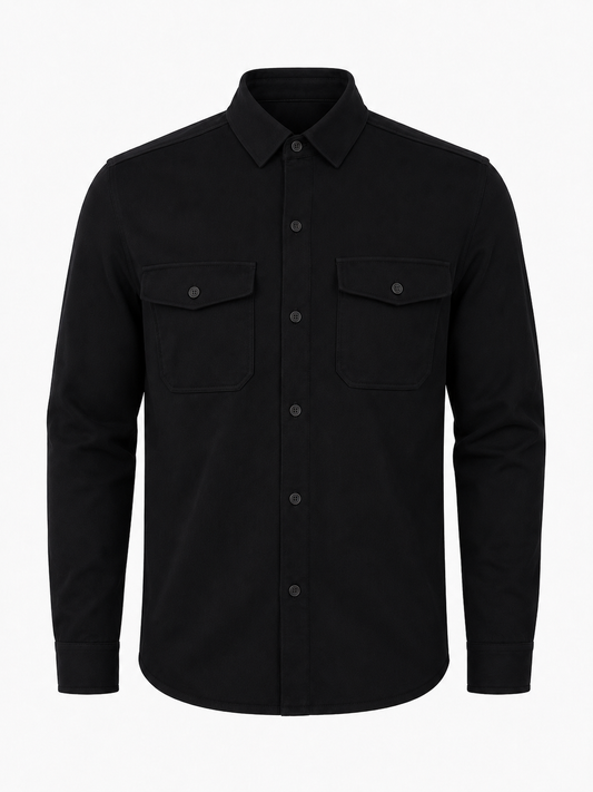 The Milano Overshirt - Black