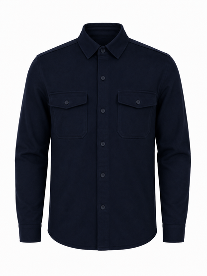 The Milano Overshirt - Dark Blue