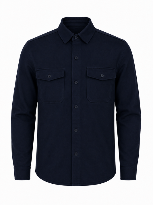 The Milano Overshirt - Dark Blue